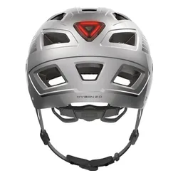 Kask rowerowy ABUS Hyban 2.0 Signal Srebrny Miejski (rozmiar M)