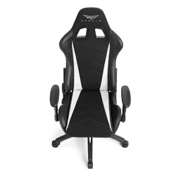 Fotel GAMVIS Expert Czarny (białe elementy)