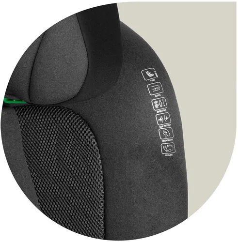 Fotelik samochodowy NUKIDO Louis Soft i-Size 100-150 cm (15-36 kg) Czarno-szary
