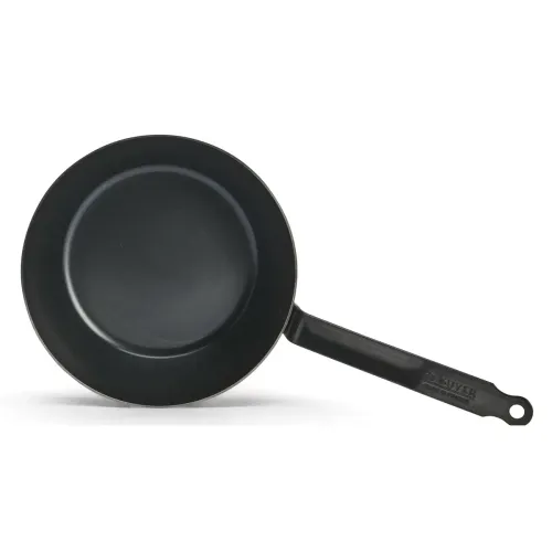 DE BUYER Blue Carbon 24 cm - patelnia głęboka ze stali węglowej