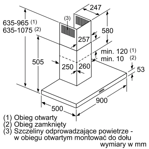 Okap Bosch DWB96BC60 Czarny