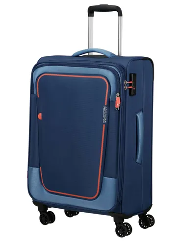 Walizka średnia American Tourister Pulsonic - combat navy