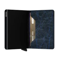 Küçük RFID Cüzdan Slimwallet Gizli Crunch-mavi